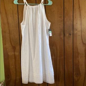 Crown & Ivy White Eyelet Dress/ NWT/ Lined